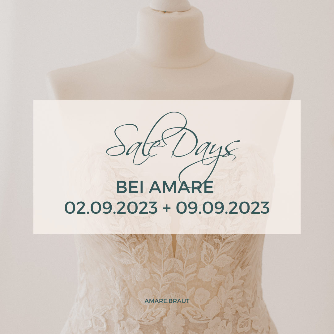 Read more about the article Sale Days bei Amare Brautmode